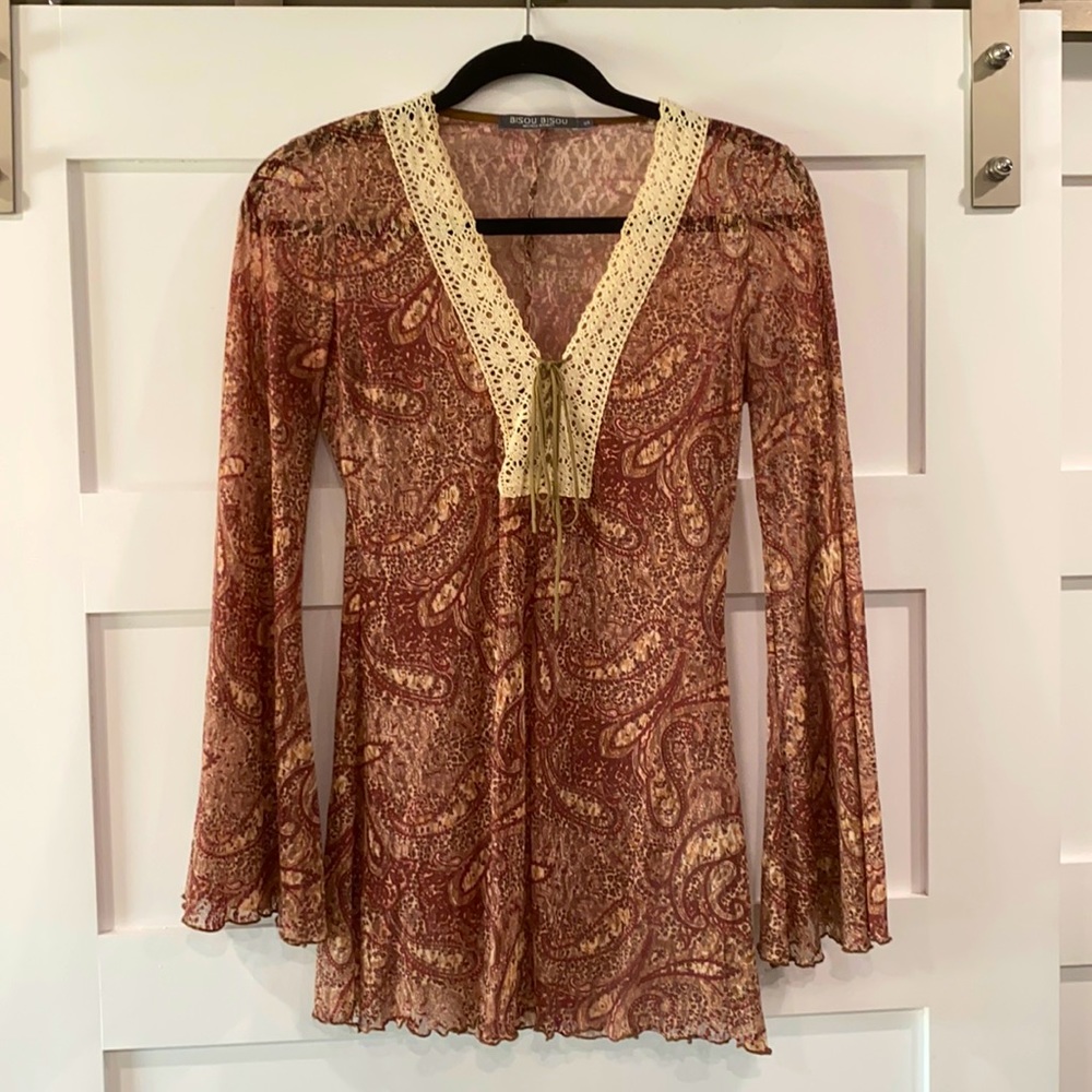 Bisou Bisou Lace Tunic Shabby Chic